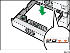 給紙トレイのイラスト