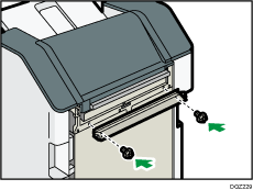 1000枚中とじフィニッシャーのイラスト