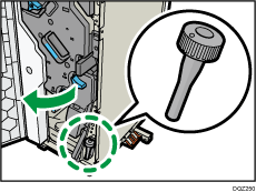 1000枚中とじフィニッシャーのイラスト