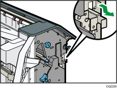 1000枚中とじフィニッシャーのイラスト