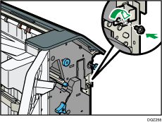 1000枚中とじフィニッシャーのイラスト