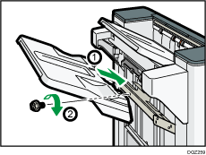 1000枚中とじフィニッシャーのイラスト