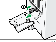 1000枚中とじフィニッシャーのイラスト