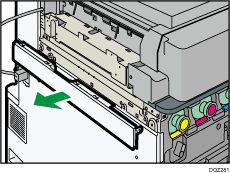 紙折り中継ユニットのイラスト 説明番号つき