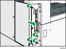 本体背面のイラスト