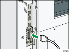IEEE1284インターフェースのイラスト
