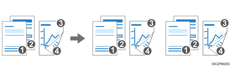 片面両面混在のイメージイラスト