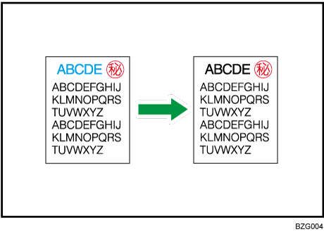 2色コピーのイメージイラスト