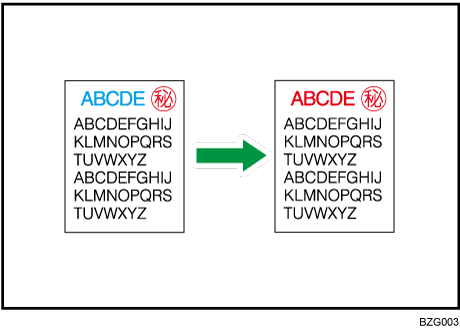 2色コピーのイメージイラスト