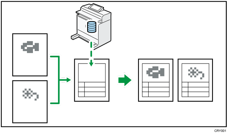 登録フォーマット合成のイメージイラスト