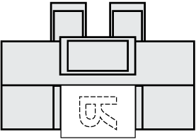 原稿テーブルへのセット方向のイメージイラスト