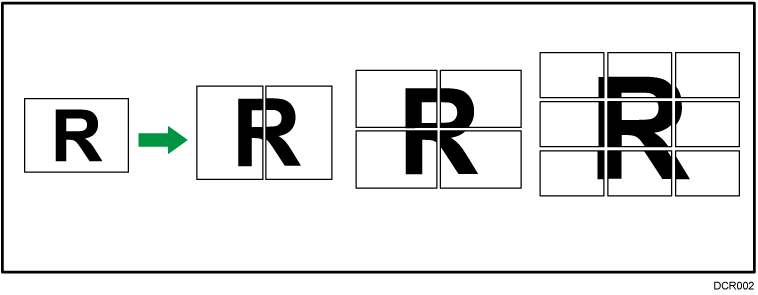 拡大連写のイメージイラスト