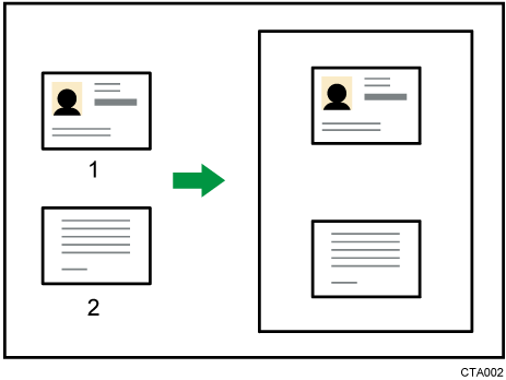IDカードコピーのイメージイラスト