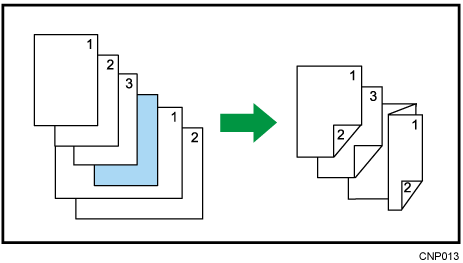 Z折りのイメージイラスト