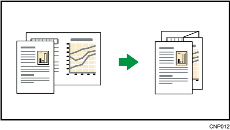 Z折りのイメージイラスト