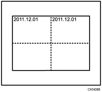 日付印字のイメージイラスト