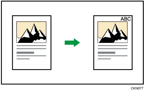 文字印字のイメージイラスト