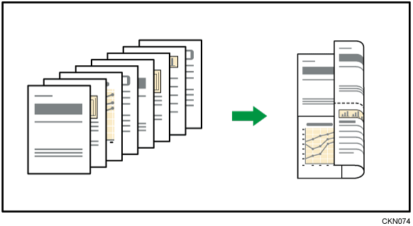 両面集約のイメージイラスト