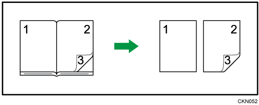 見開き両面のイメージイラスト