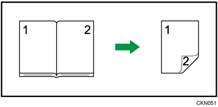 見開き両面のイメージイラスト