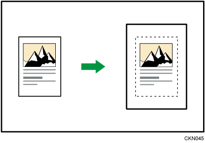 センタリングのイメージイラスト