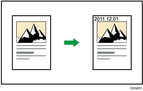 日付印字のイメージイラスト