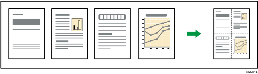 片面集約のイメージイラスト