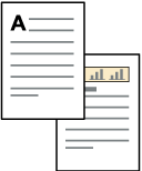 原稿セット方向のイメージイラスト