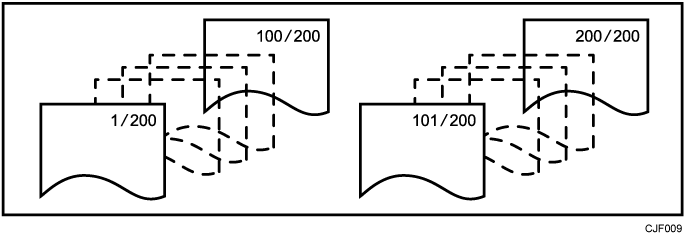 ページ印字のイメージイラスト