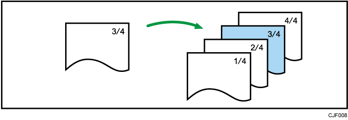 ページ印字のイメージイラスト