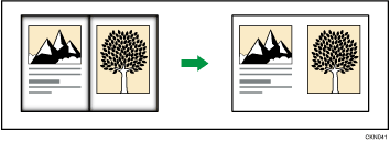 センター/枠消去のイメージイラスト