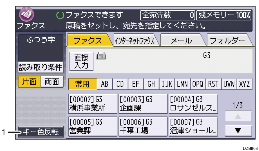 本体画面のイラスト 説明番号つき
