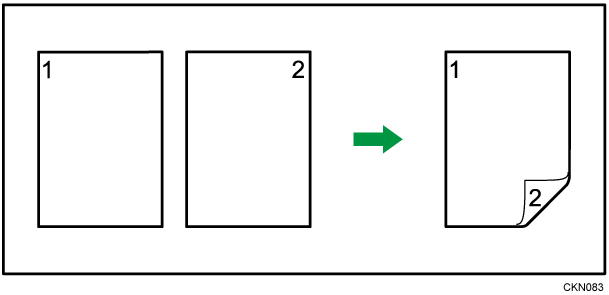 両面印刷のイメージイラスト