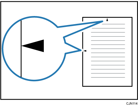 センターマーク印字のイメージイラスト