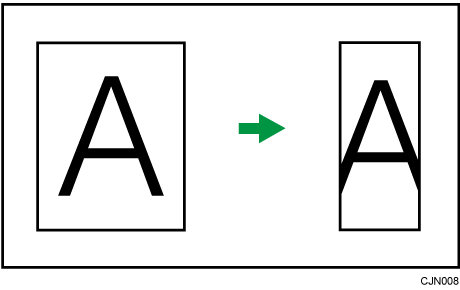 自動縮小のイメージイラスト