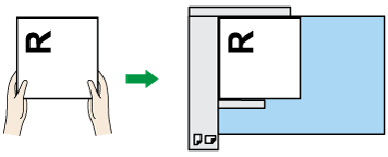 ADFにセットするときのイメージイラスト