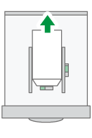 本体給紙トレイに封筒をセットするイメージイラスト