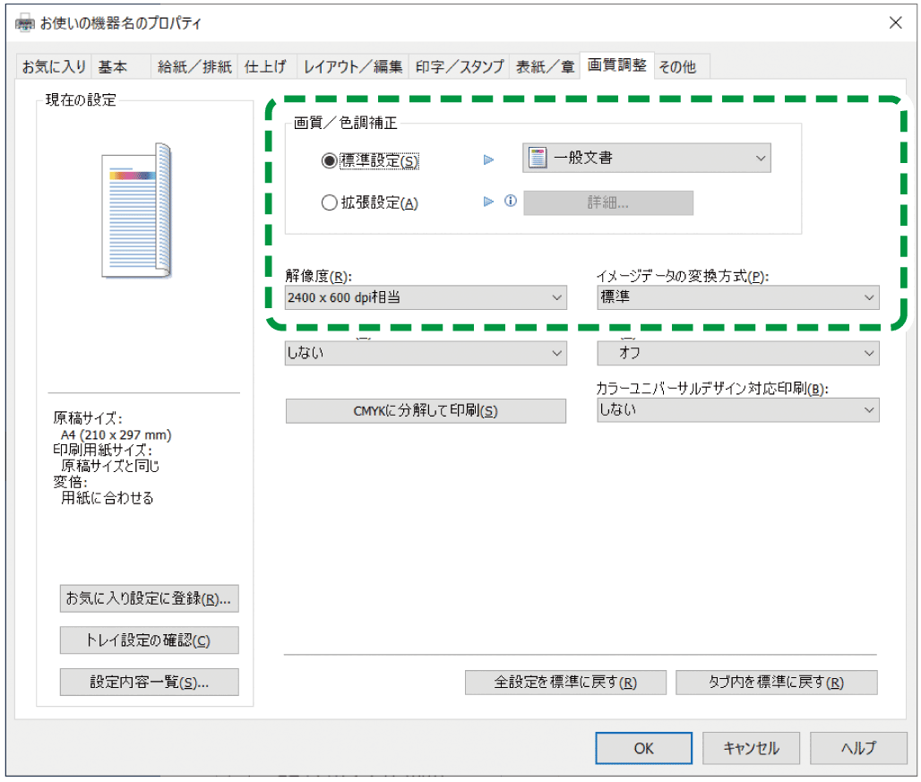 ドライバー画面のイラスト