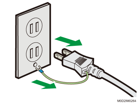 電源プラグのイメージイラスト