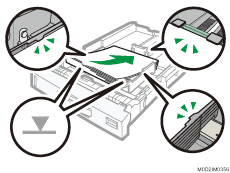 給紙トレイのイラスト