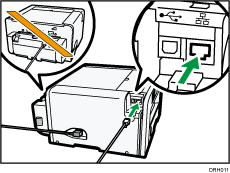 イーサネットポートのイラスト