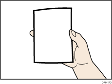 カールした用紙のイメージイラスト