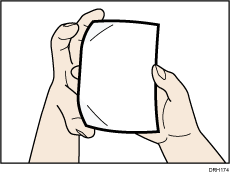 カールした用紙のイメージイラスト