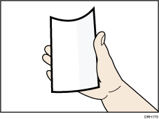 カールした用紙のイメージイラスト