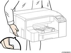 本機を設置するイラスト