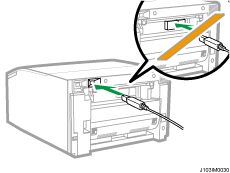 USBスロットのイラスト