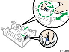 用紙ガイドのイラスト