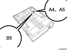 用紙ガイドのイラスト