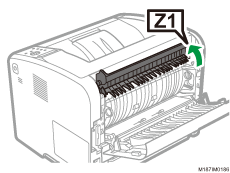 紙づまり（Z1）が発生したとき | 使用説明書 | RICOH P 6030, RICOH P