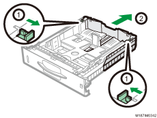 給紙トレイのイラスト